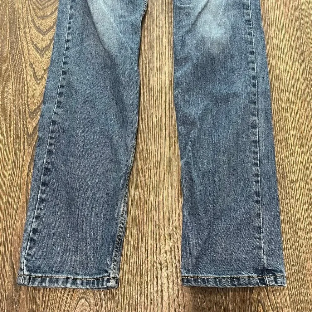 Levi's Mens Straight Jeans Mid Rise Whisker Denim Medium Wash Blue Size 30x32